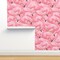Pink Flamingo Tropical Bird Coral Island Summer Custom Removable Wallpaper by Spoonflower Peel & Stick Wallpaper 2FT Wide